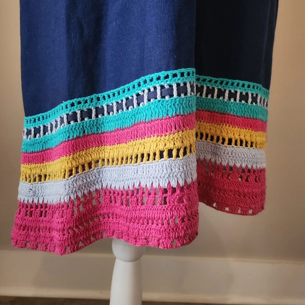 Akemi + Kin Anthropologie Crochet Trim Swing Dress - Picture 4 of 7